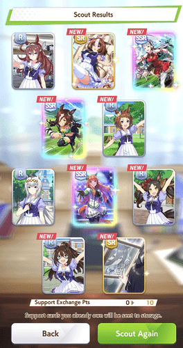 Umamusume gacha pulls